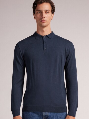 IUMAN Intimissimi Uomo Pullover in Blau: Vorderseite