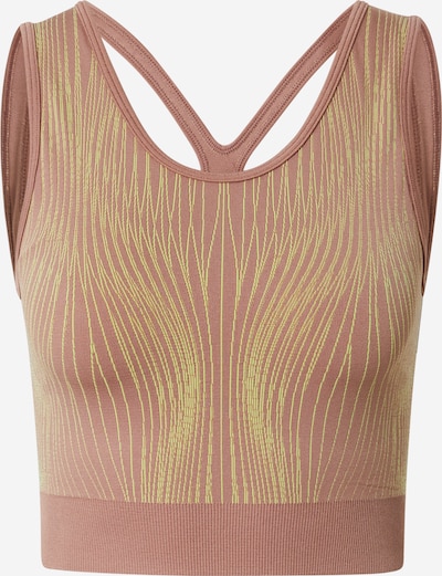 NIKE Sports top in Yellow / Dusky pink, Item view