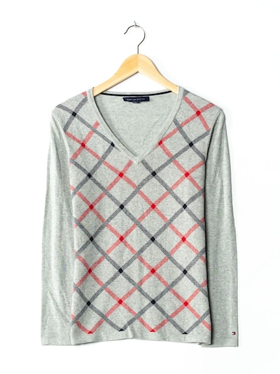 TOMMY HILFIGER Strickpullover in M in hellgrau, Produktansicht