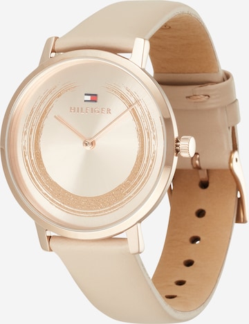 Orologio analogico di TOMMY HILFIGER in beige: frontale