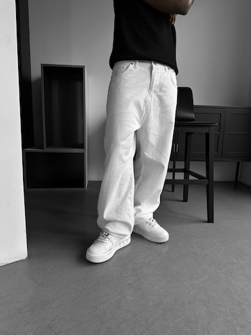 Kleidermafia Baggy Jeans i hvid: forside