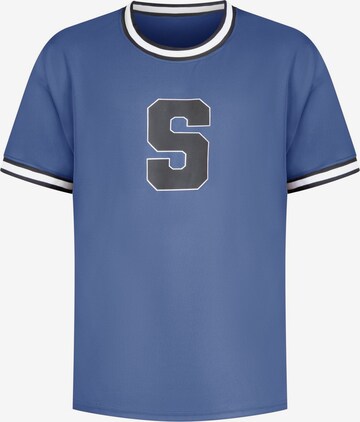 Smilodox Shirt ' Triple Thrive ' in Blauw: voorkant