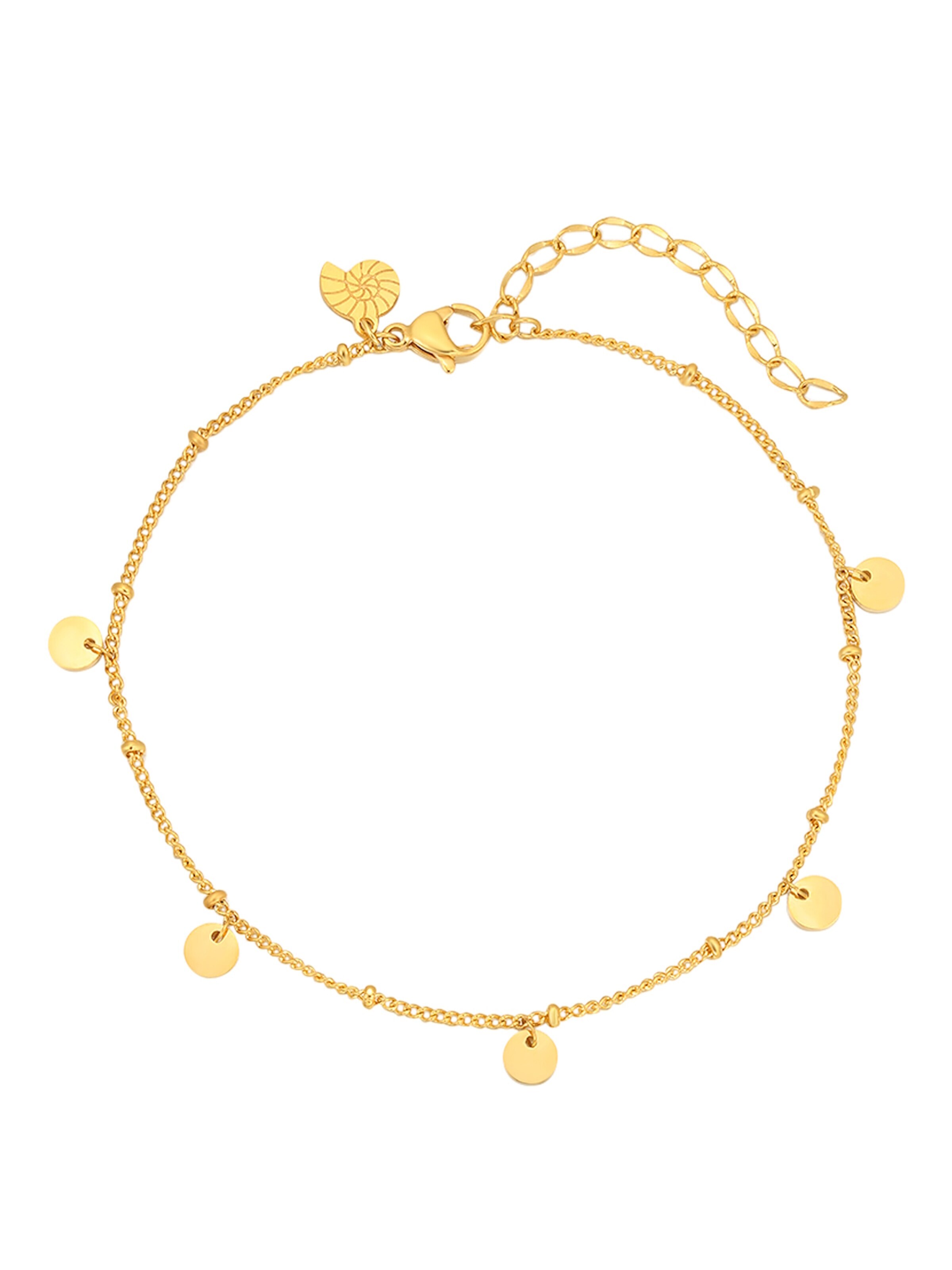 Gioiello per i piedi 'Circle Shine' di Hey Happiness in oro
