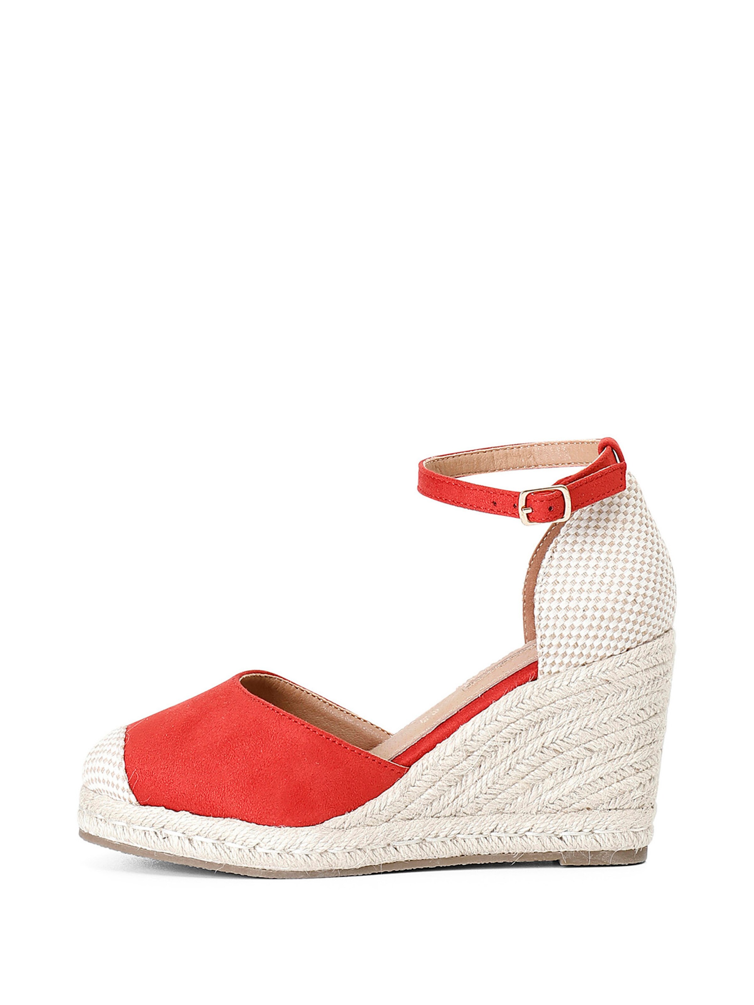 Sandalo di CAFè NOIR in rosso: frontale