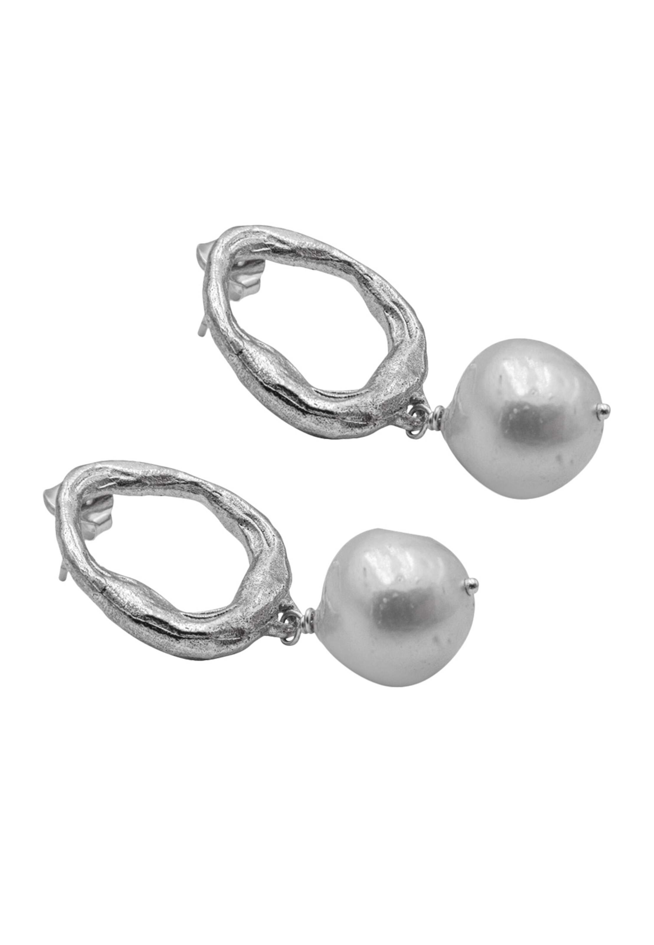 Haze&Glory Earrings 'La Pearl' in Silver