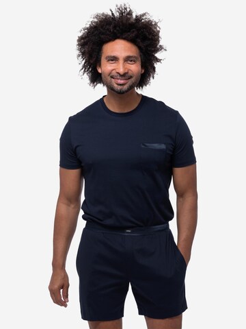 Mey Pyjama kurz 'Aarhus'‌‌‌‌‌‌ in Blau