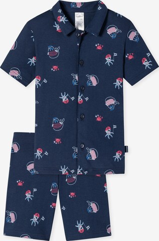 SCHIESSER Pajamas in Blue: front