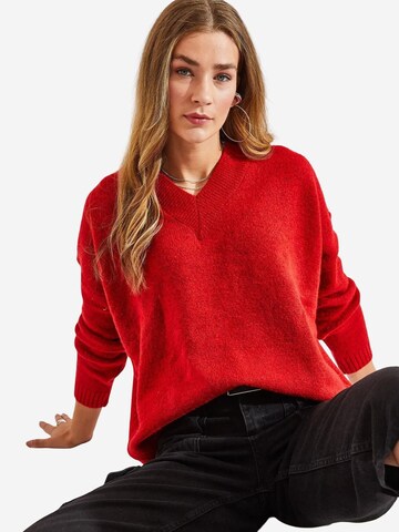 Bianco Lucci Kampsun 'Pullover', värv punane: eest vaates