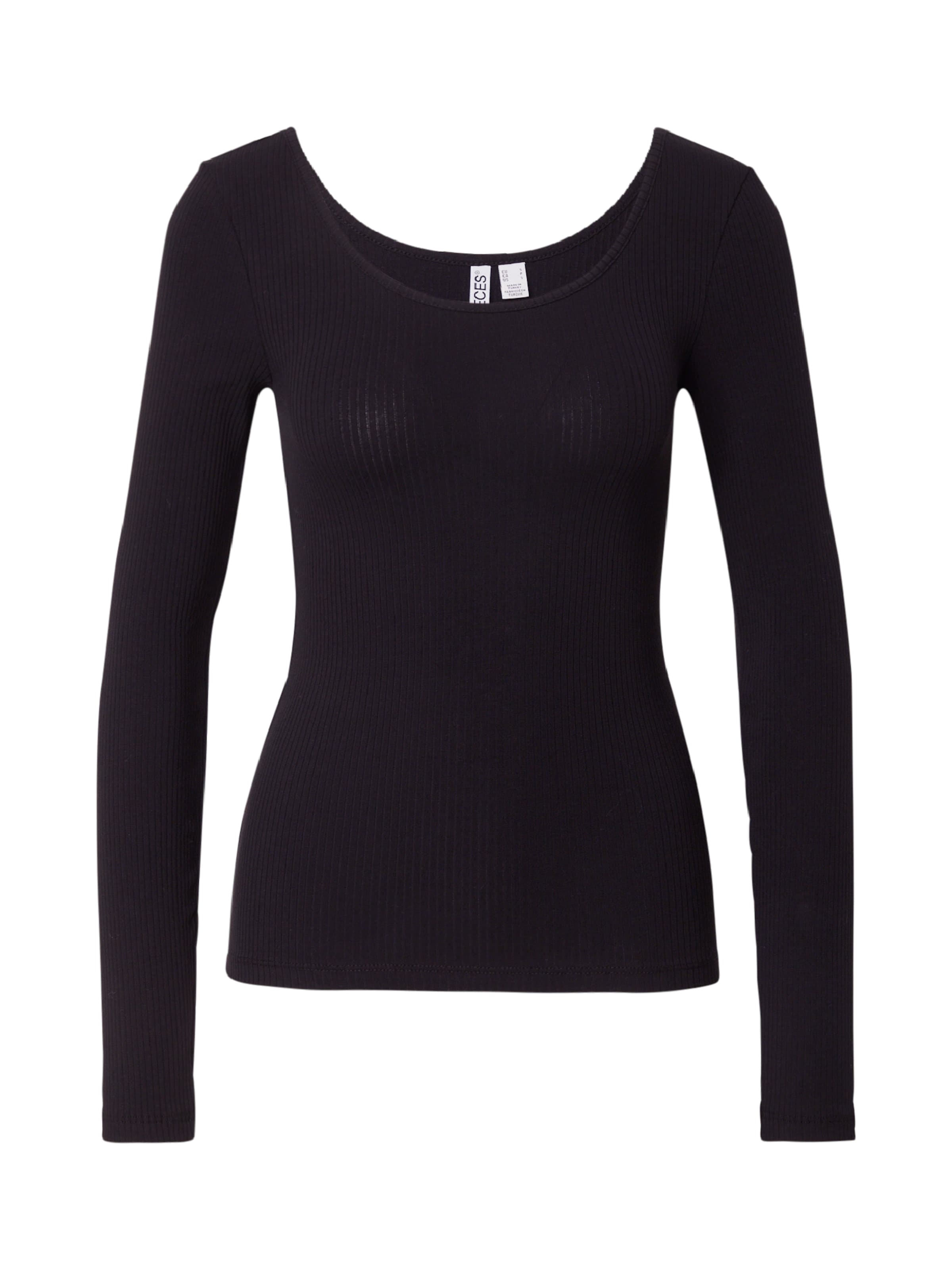 PIECES Shirt 'PCKITTE' in Black: front