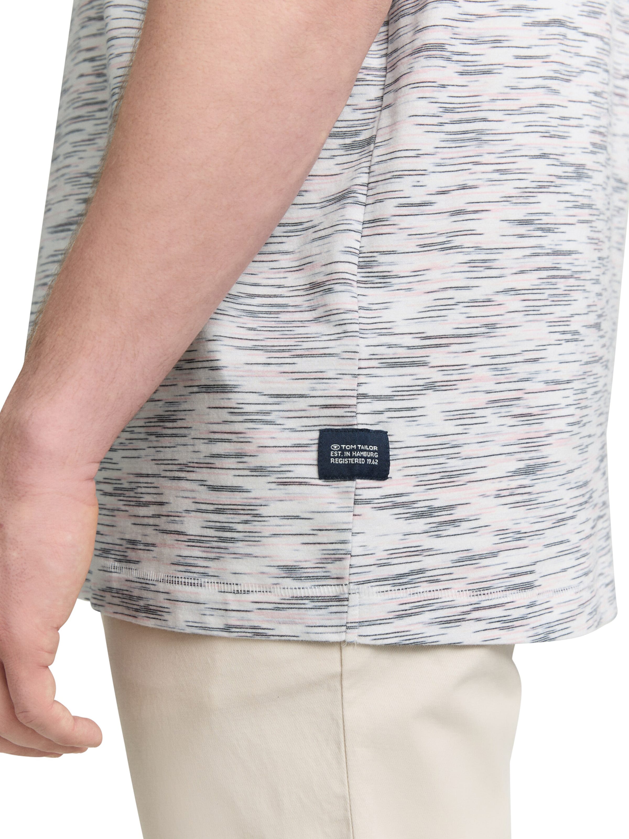 balts TOM TAILOR Men + T-Krekls