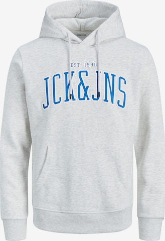 JACK & JONES Sweatshirt 'EMB' in Weiß: predná strana