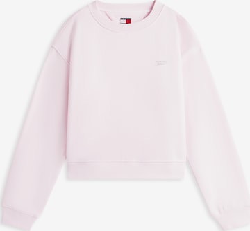 rožinė Tommy Jeans Megztinis be užsegimo: priekis