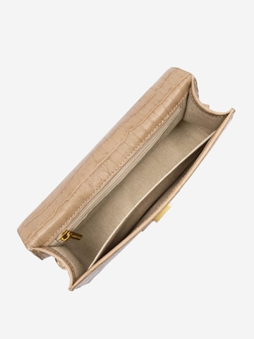 Borsa a mano 'Lancaster Sac baguette A rabat avec fermoir M Croco Ily Naturel' di LANCASTER Paris in beige