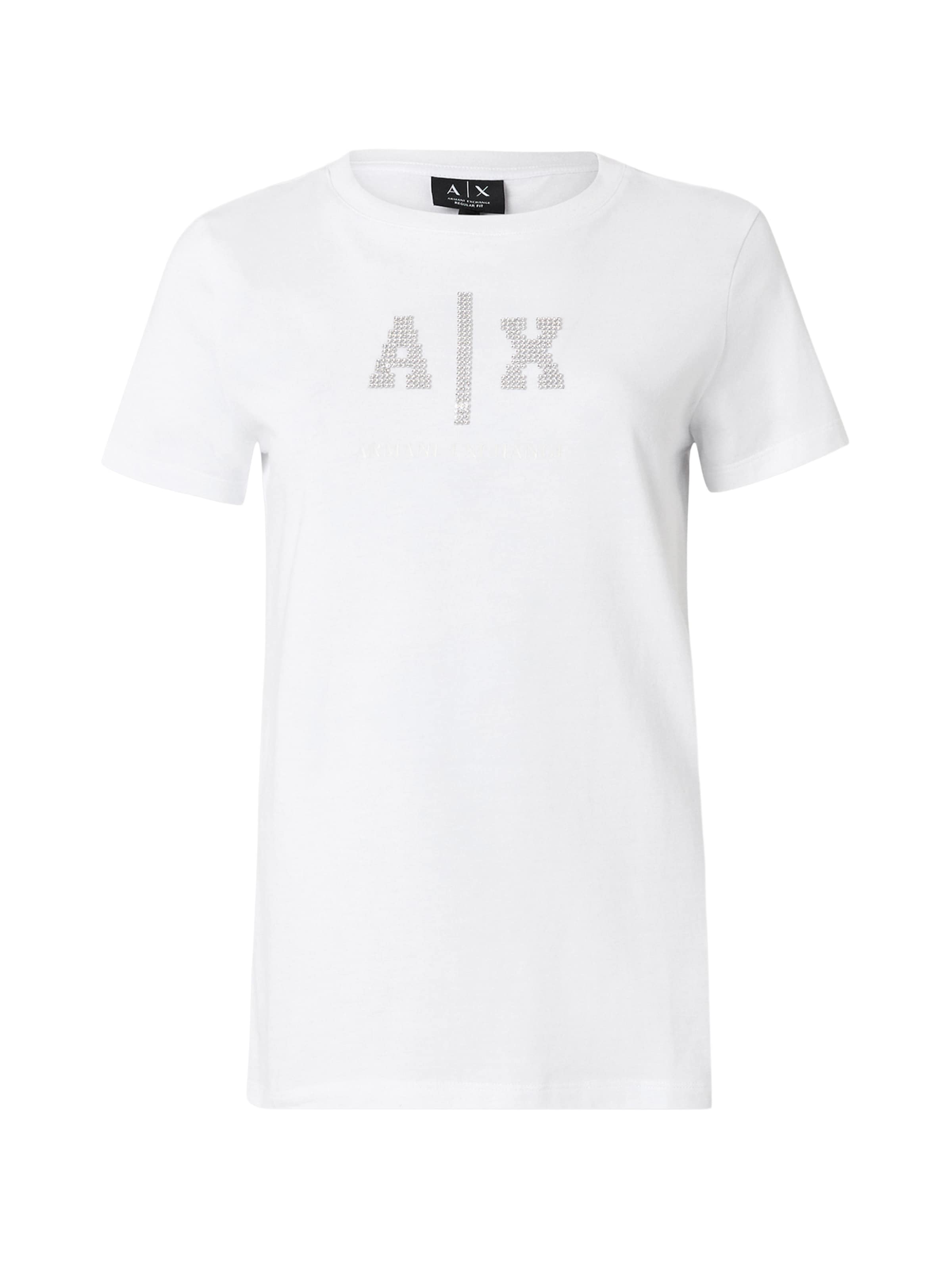 ARMANI EXCHANGE T-shirt i vit: framsida