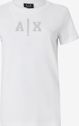 ARMANI EXCHANGE Paita koossa XS värissä hopea / läpinäkyvä / valkoinen, Tuotenäkymä