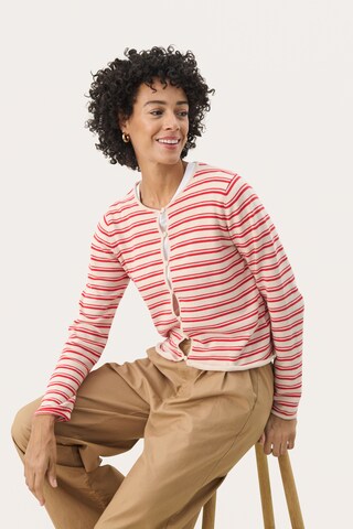 Part Two Knit Cardigan 'Pavline' in Red