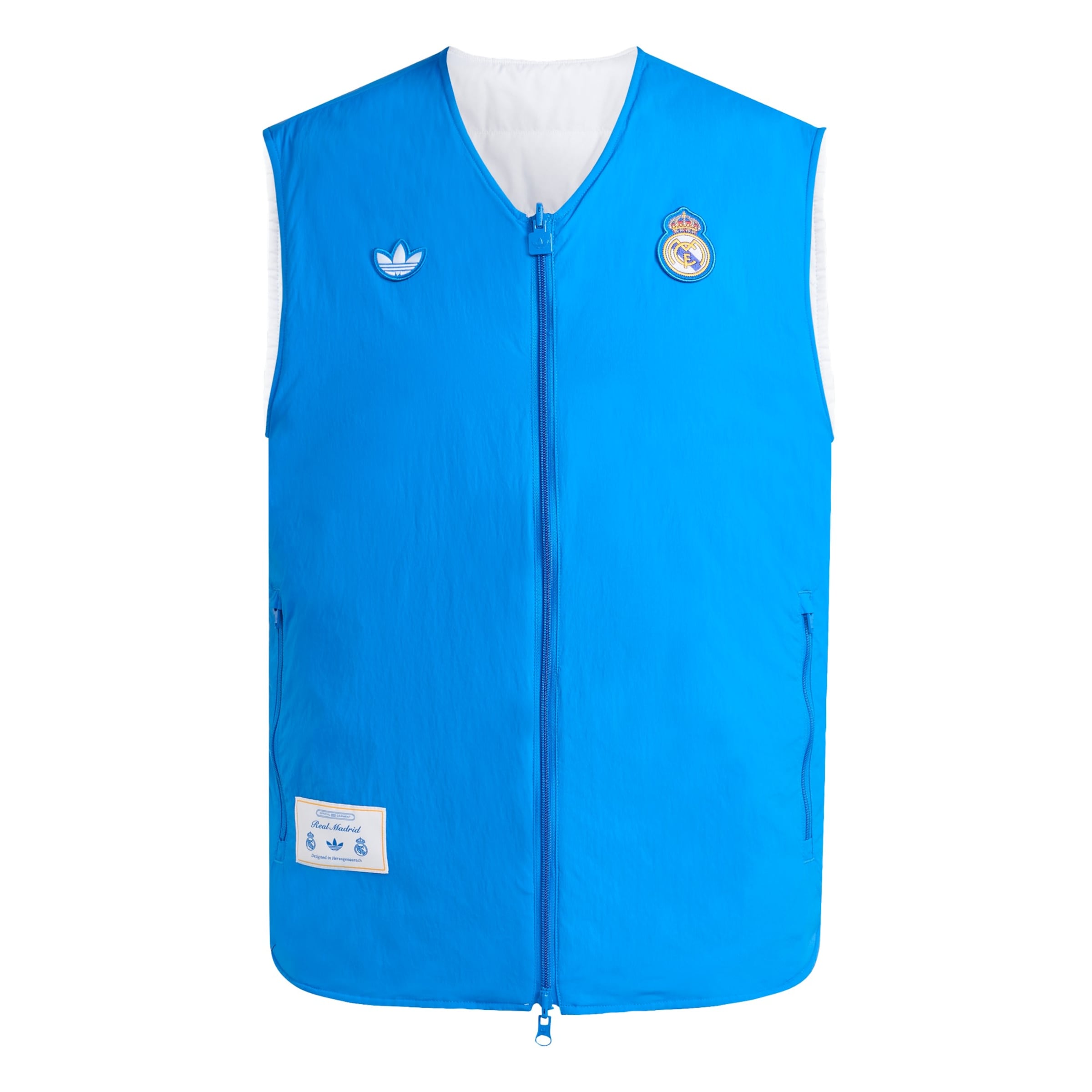 ADIDAS ORIGINALS - Chaleco 'Real Madrid Terrace Icons' en azul: frente