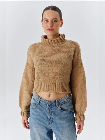 Pullover di MixRay in marrone: frontale