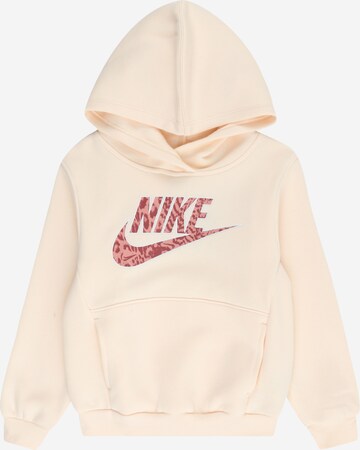 Nike Sportswear Sweatshirt 'SWOOSH' in Beige: voorkant