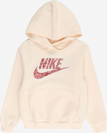 Nike Sportswear - Sweatshirt 'SWOOSH' em bege: frente