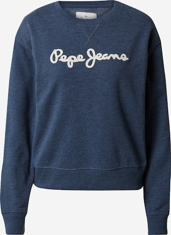 Pepe Jeans Sweatshirt 'Nanettes' i blå: framsida