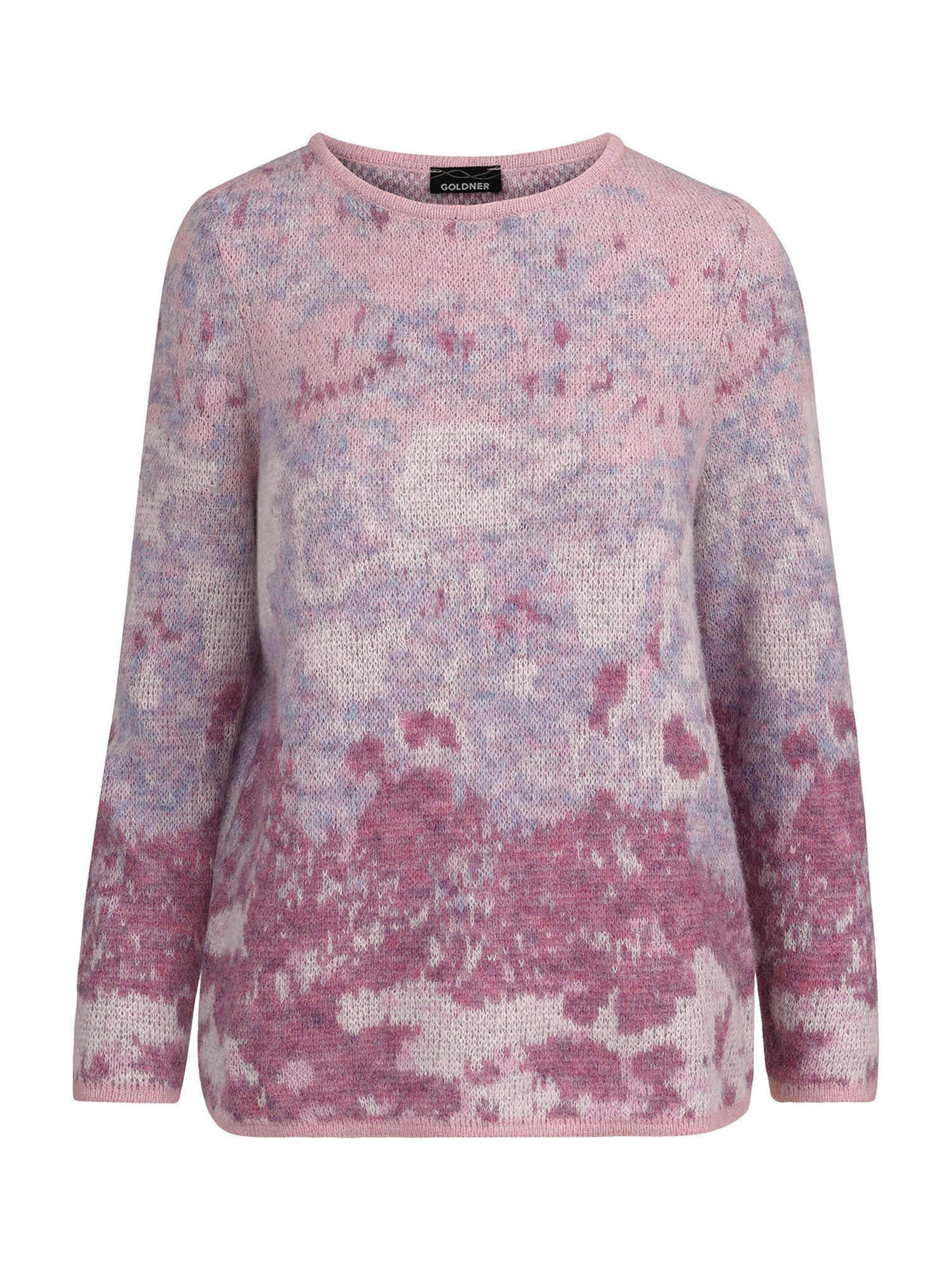 Goldner Pullover in S in rosé, Produktansicht