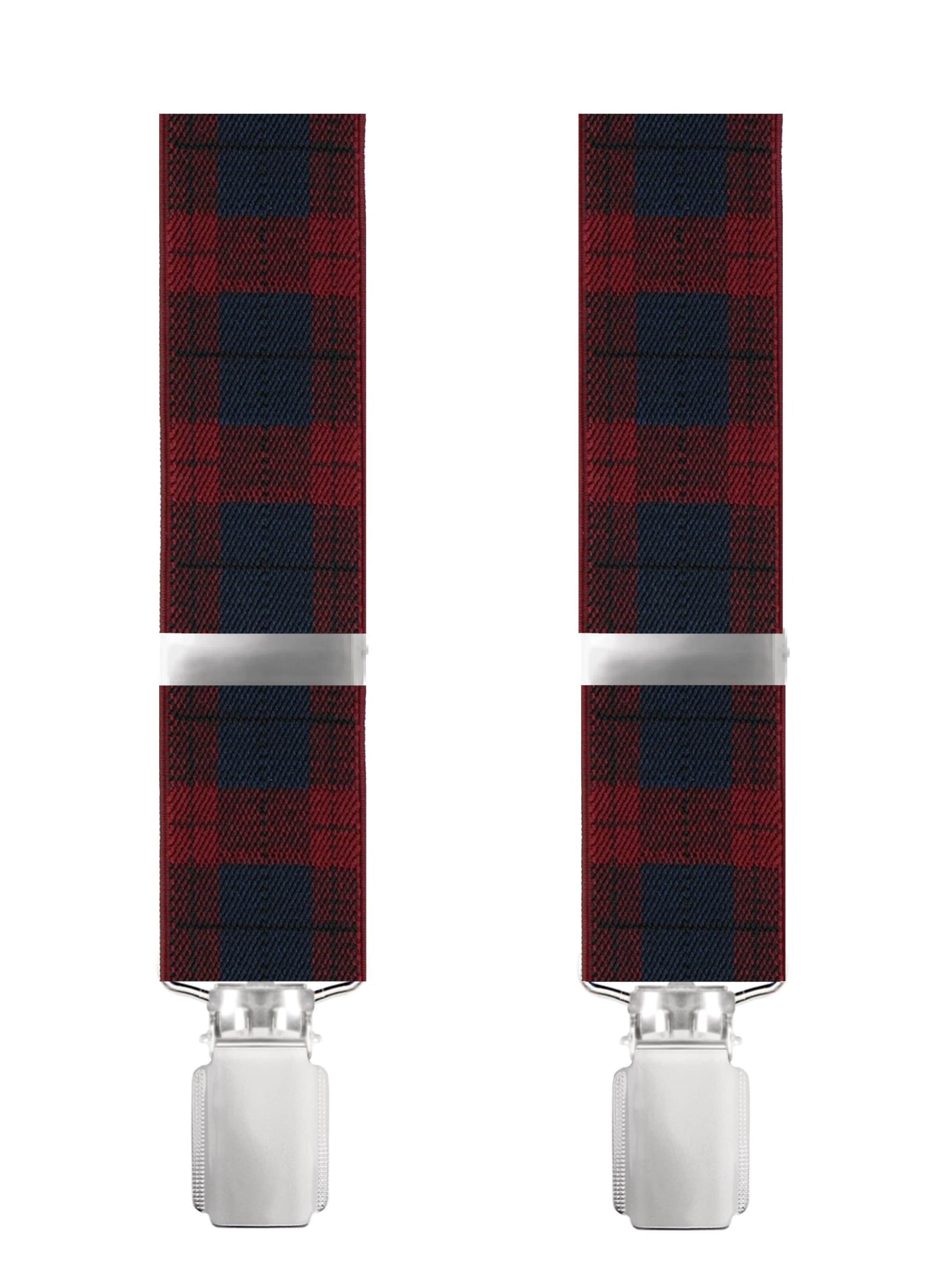WILLEN Suspenders 'Karo' in Red