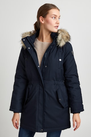 Oxmo Winterjas 'Maribel' in Blauw: voorkant