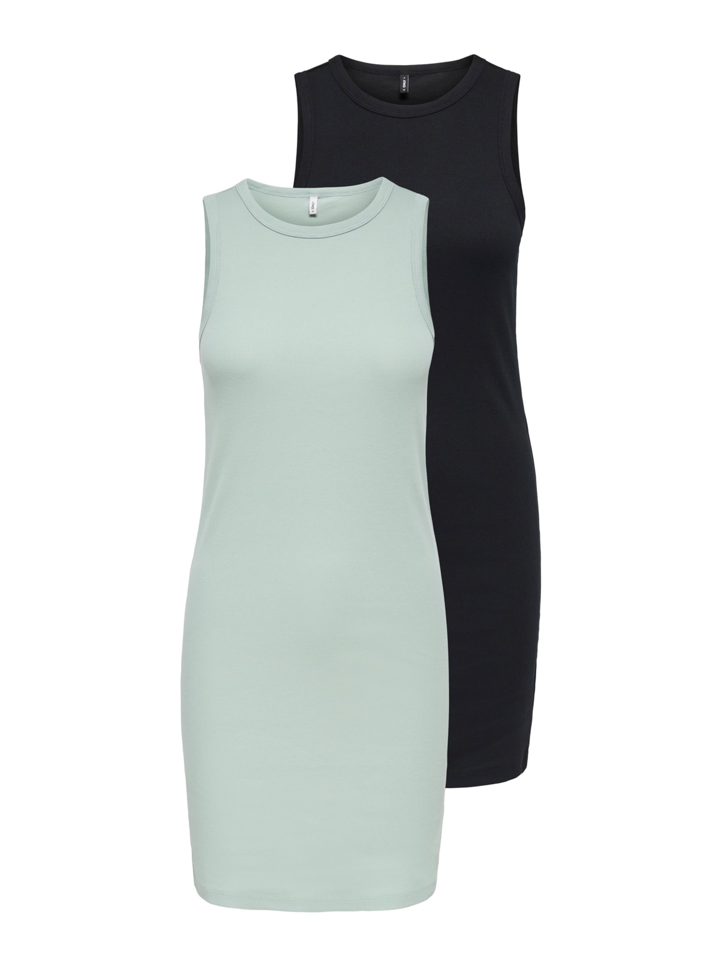 ONLY Jurk 'ONLSALLY' in de kleur Pastelgroen / Zwart, Productweergave