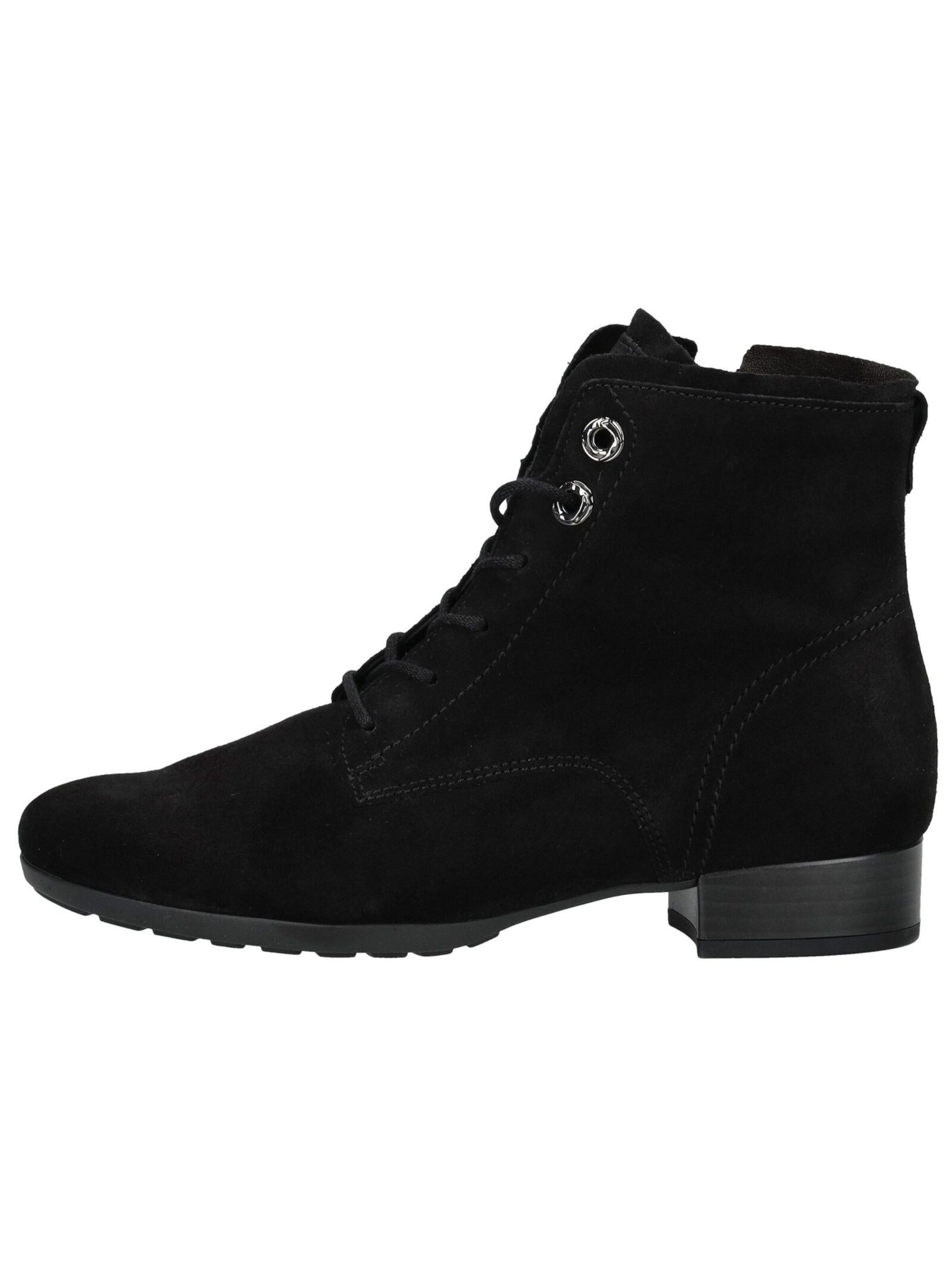 Stivaletto stringato di GABOR in nero: frontale