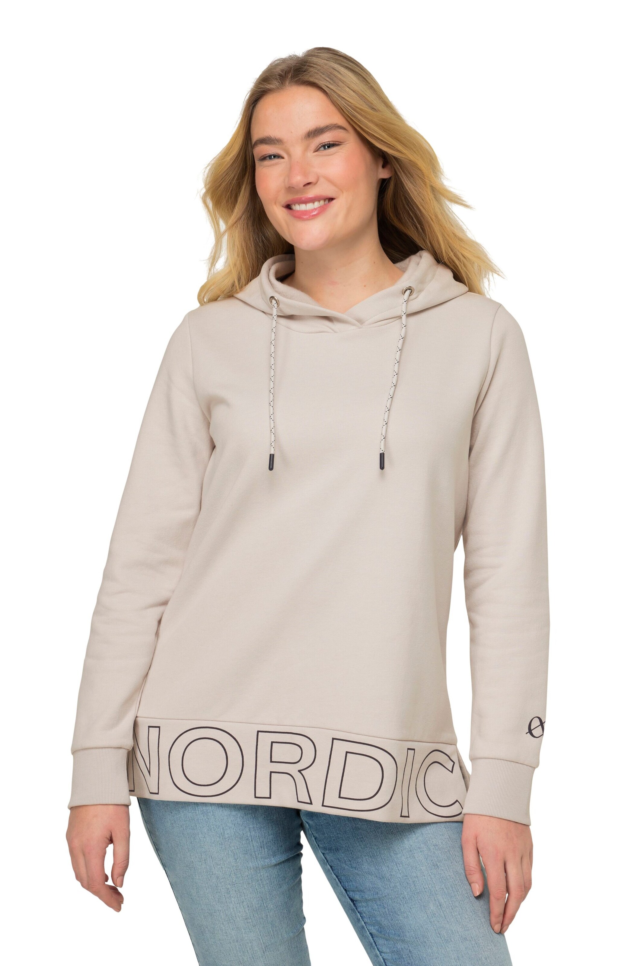 LAURASØN Sweatshirt in Beige: front
