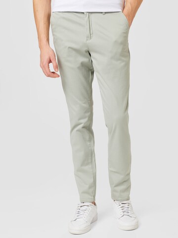 JACK & JONES Slim fit Chino Pants 'MARCO BOWIE' in Grey: front