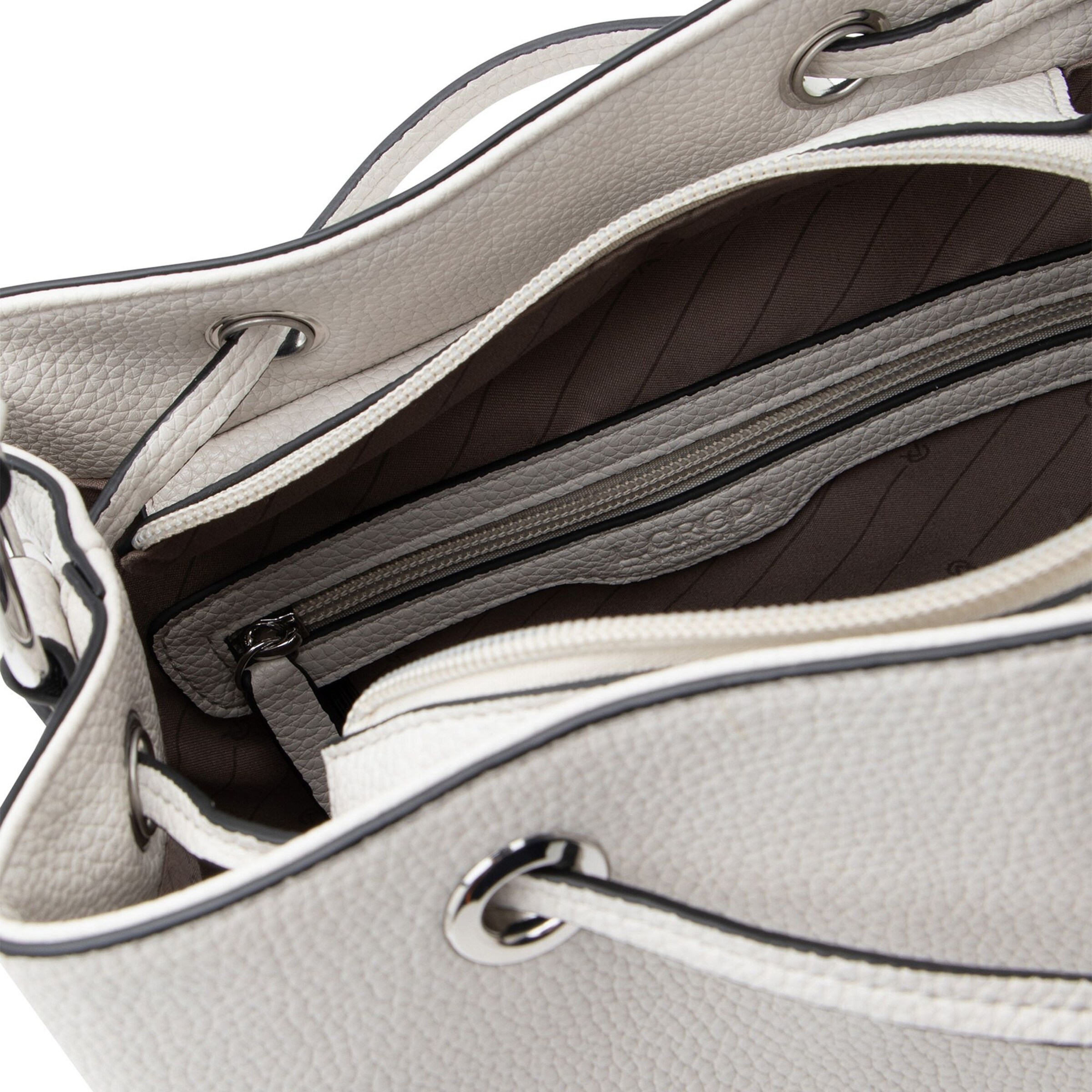 L.CREDI Pouch 'Ebony' in White