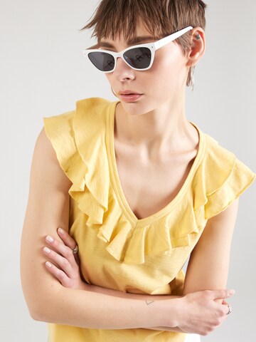 Lauren Ralph Lauren Μπλουζάκι 'TAMILLE' σε κίτρινο