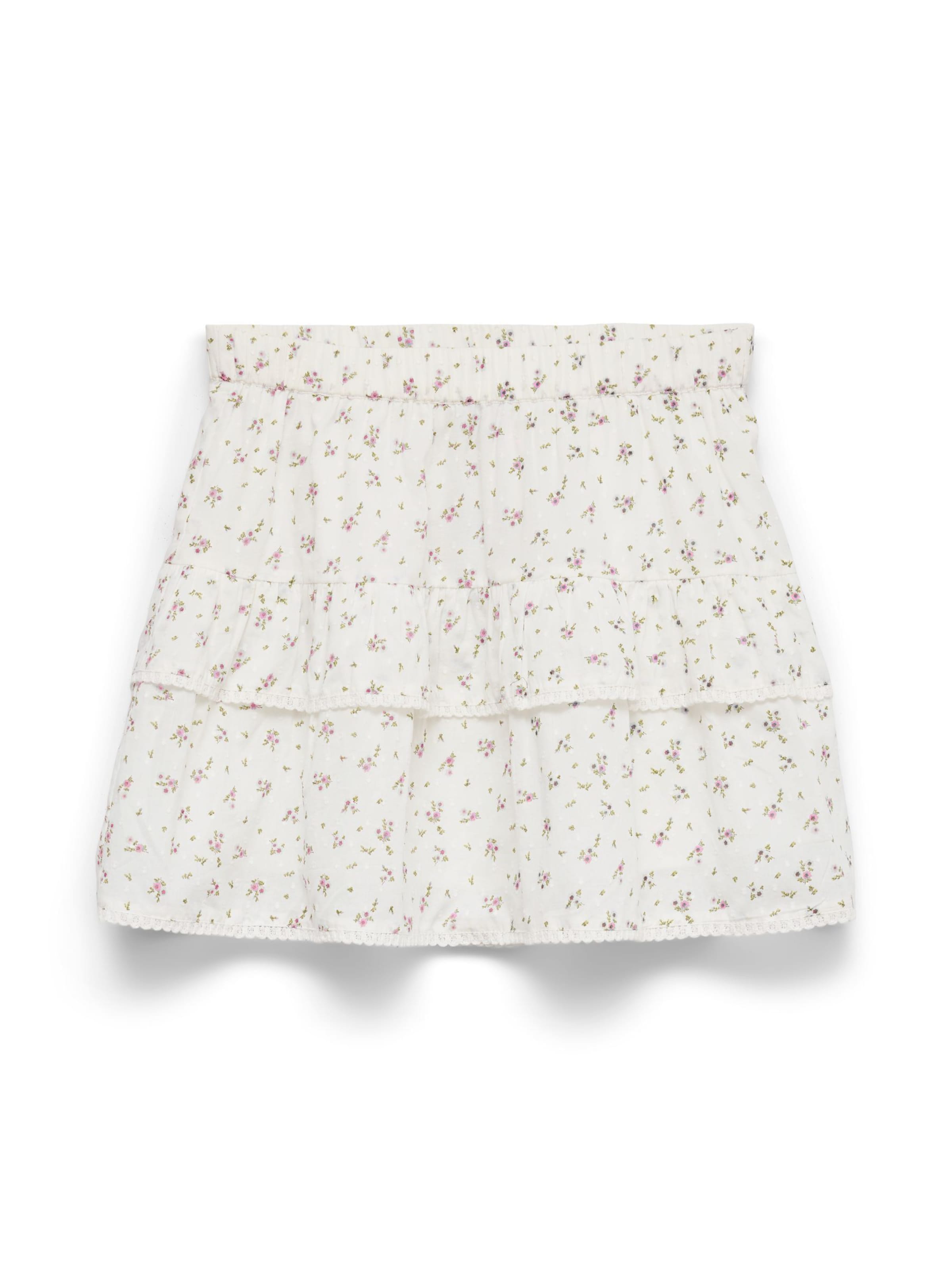 Vero Moda Girl Rok 'VMTrine' in Wit: voorkant