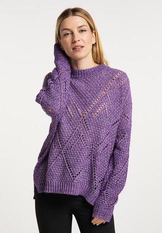 Pullover di Usha in lilla: frontale