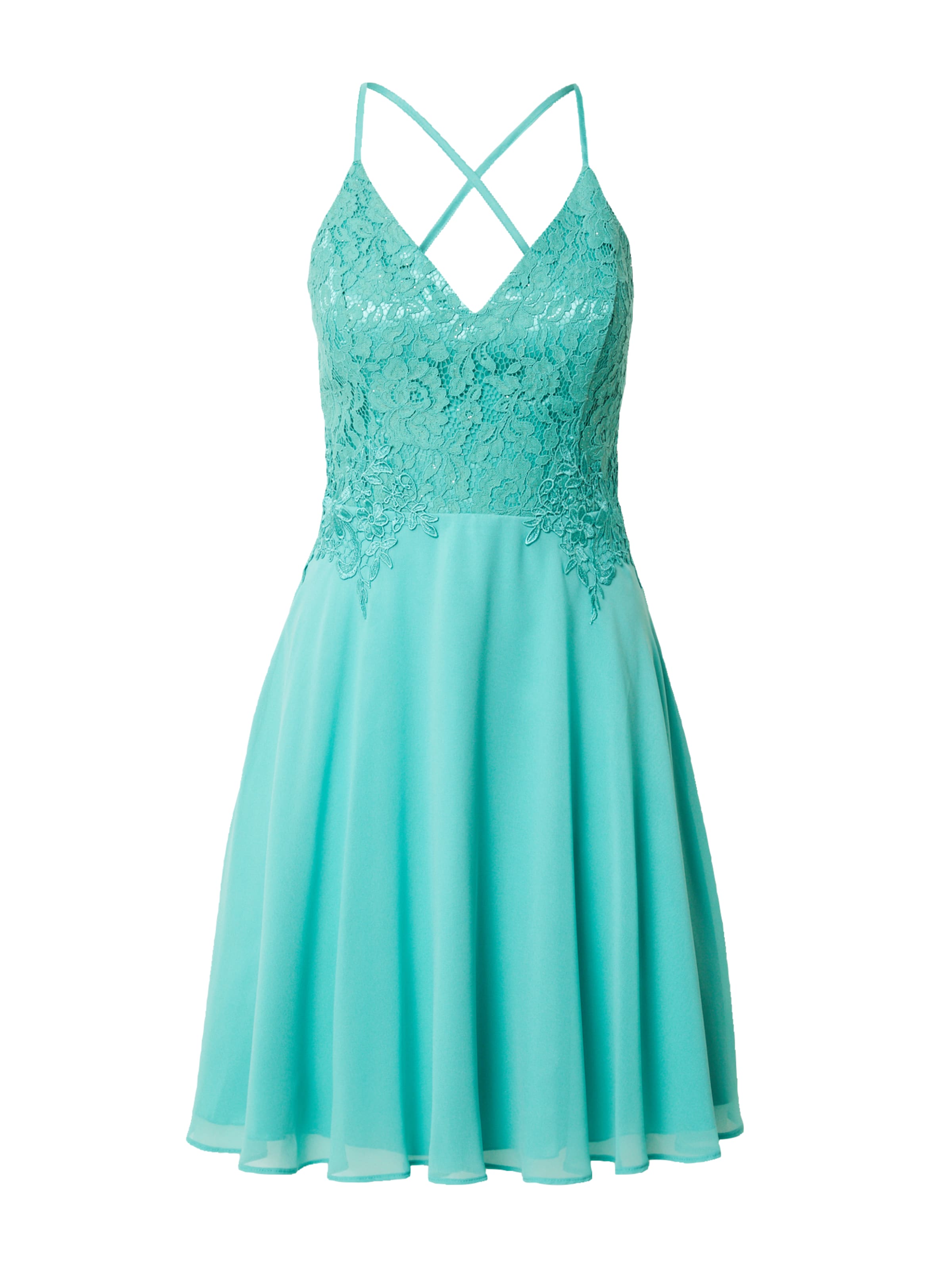 zils Vera Mont Kokteiļkleita: no priekšpuses