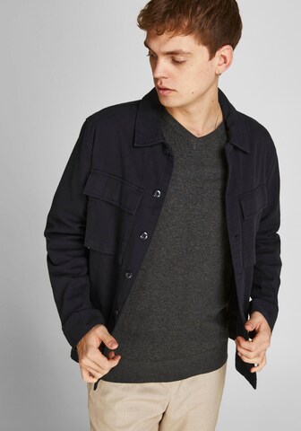 JACK & JONES - Pullover 'Emil' em cinzento: frente