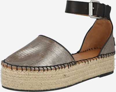 SHABBIES AMSTERDAM Sandal in Silver grey / Black, Item view