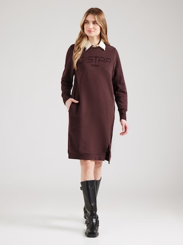 G-STAR Dress in Brown: front