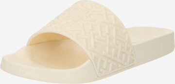 TOMMY HILFIGER Pantolette i beige: framsida