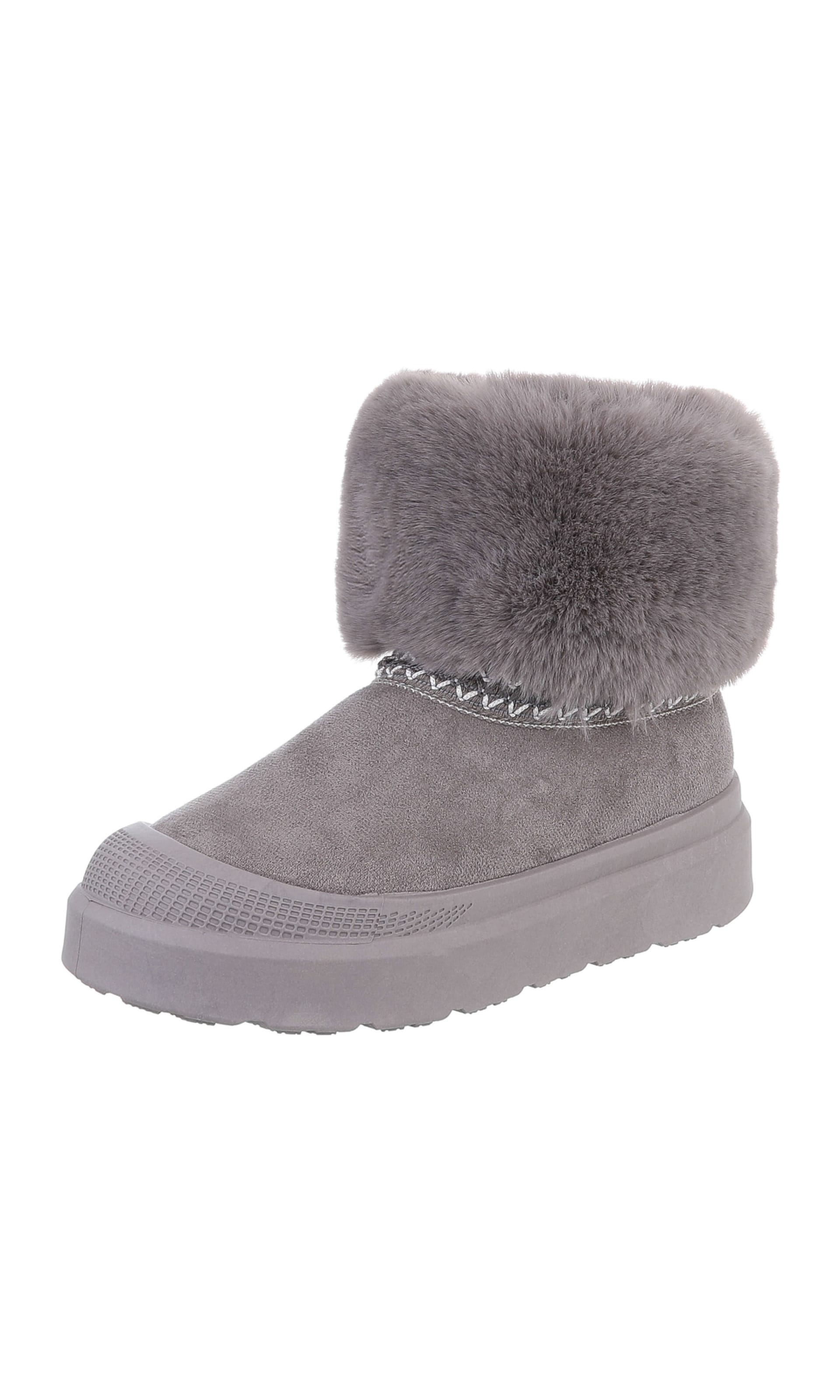 Ital-Design Snow Boots in Grey: front