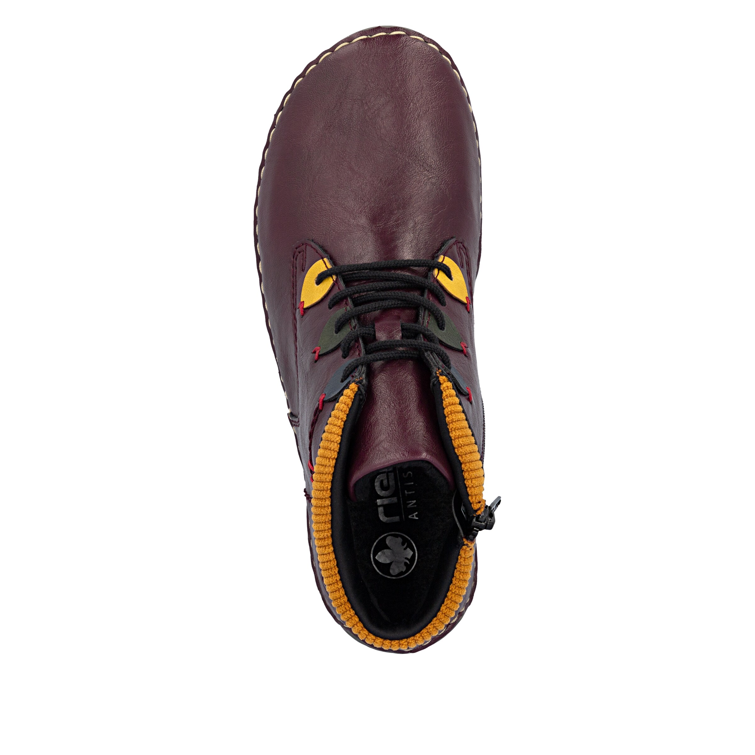 Rieker Schnürstiefelette in Lila