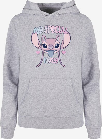 ABSOLUTE CULT Sweatshirt 'Lilo and Stitch - Special Day' in hellblau / graumeliert / lavendel / schwarz, Produktansicht