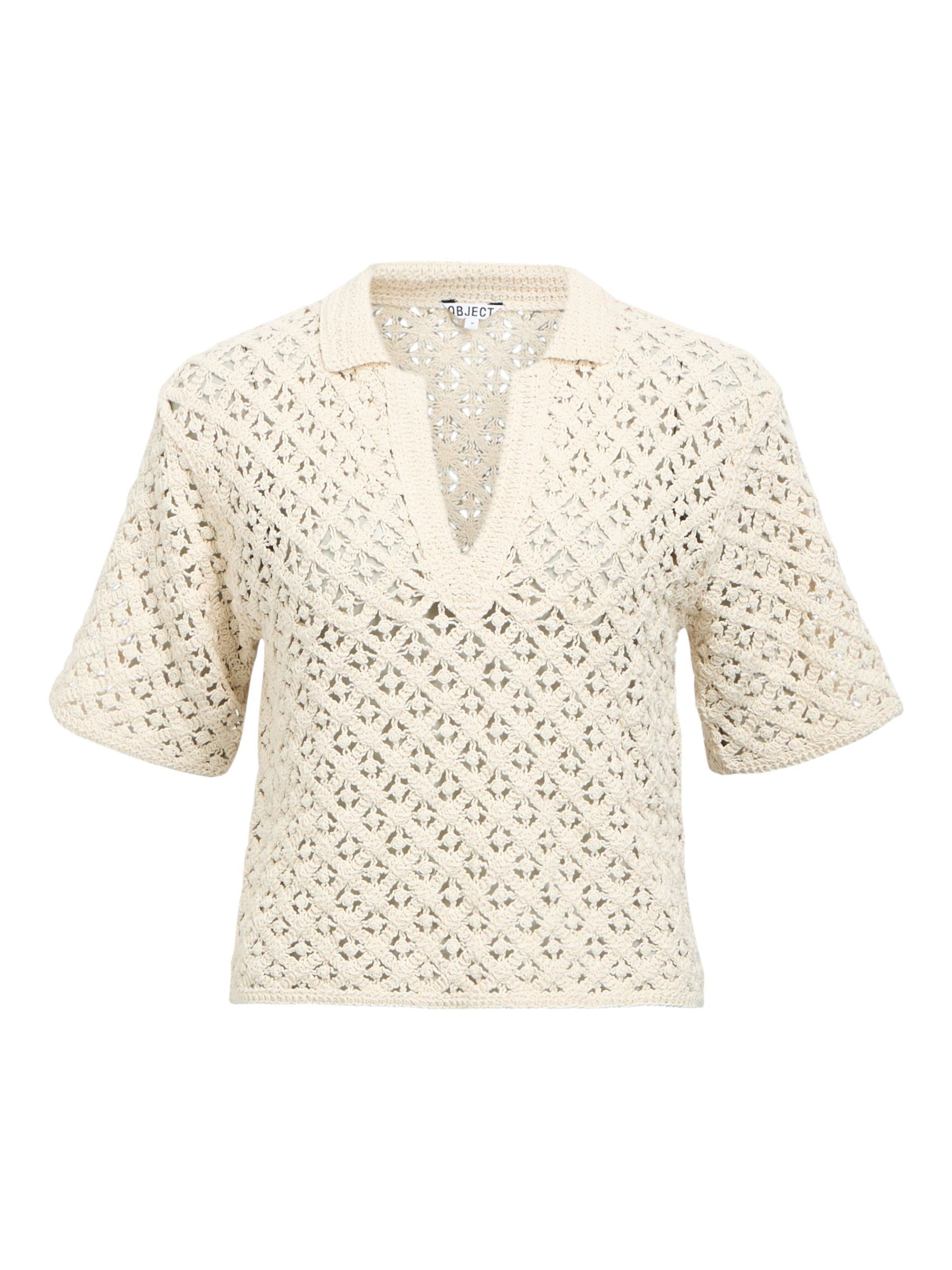 OBJECT Shirt 'OBJMasi' in Beige: voorkant