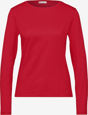 STREET ONE Basic Shirt in Rot: Vorderseite