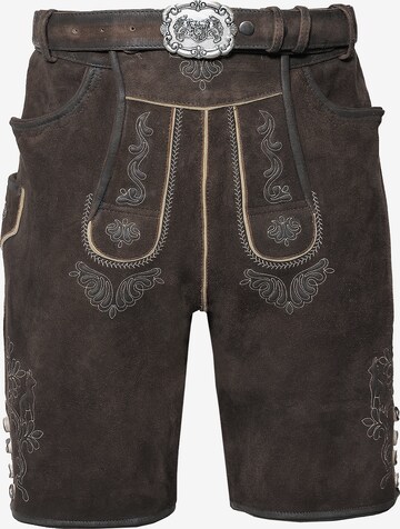 Rißberg Trachtenhose in Braun: Vorderseite
