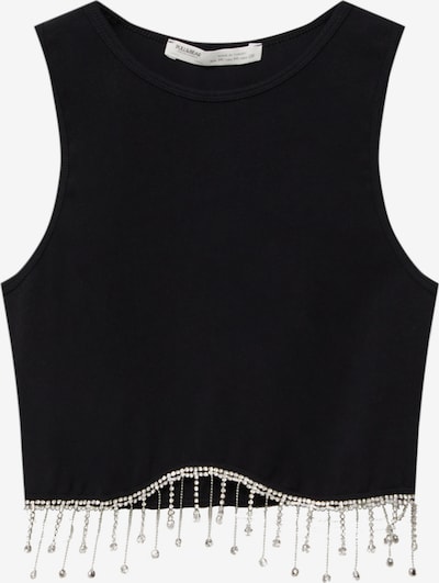 Pull&Bear Top in de kleur Zwart / Zilver, Productweergave