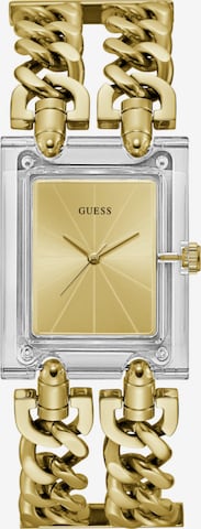Montre à affichage analogique GUESS en or : devant