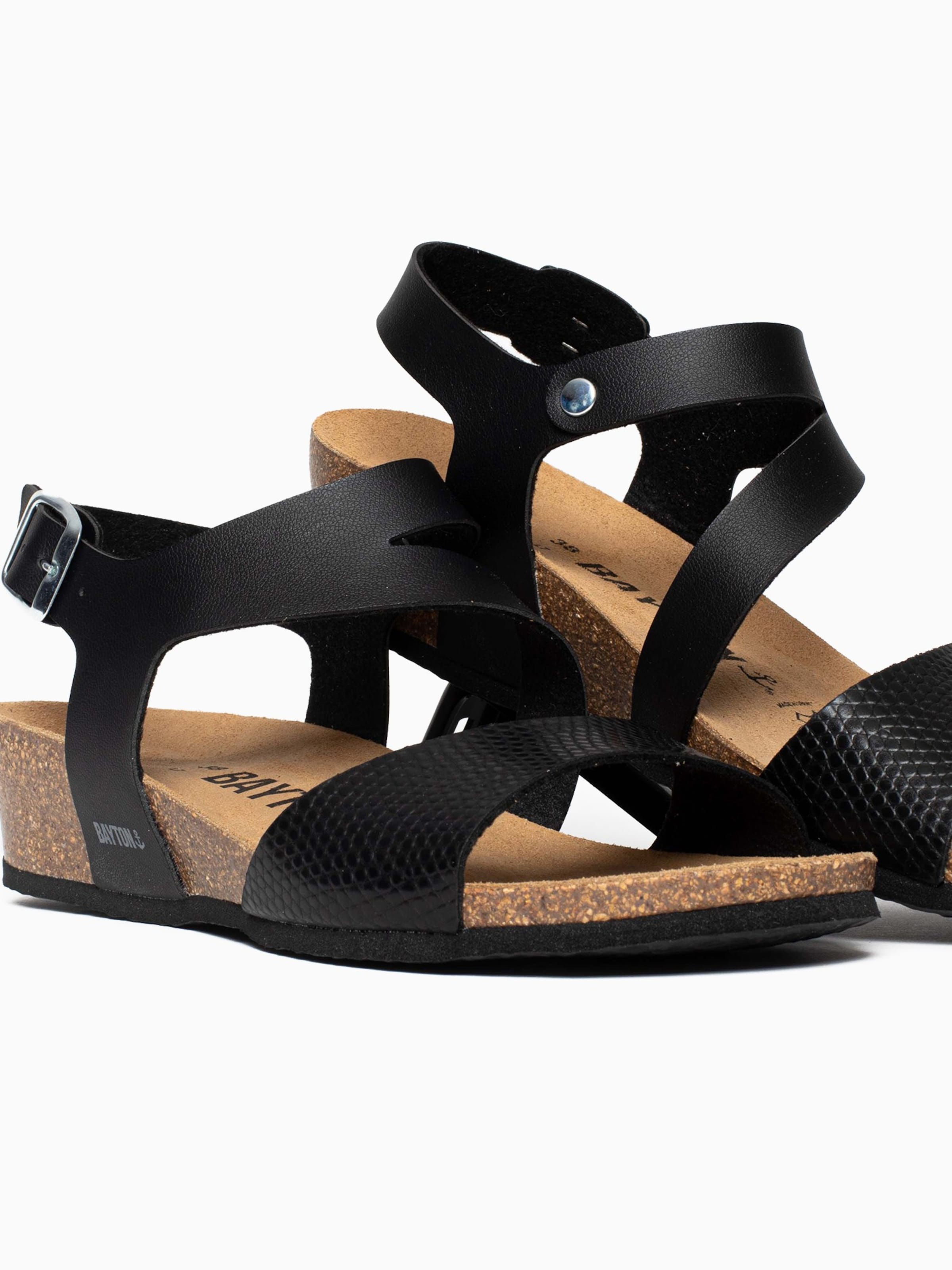 Sandalo con cinturino 'Reus' di Bayton in nero